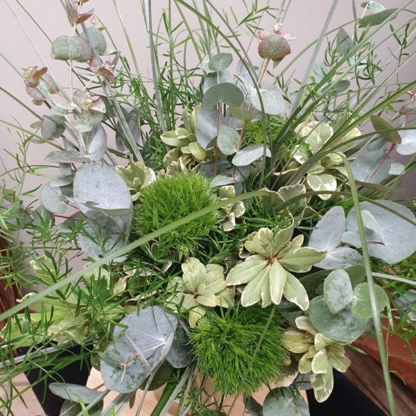 Bouquet Vêtu de Vert - Vue dessus