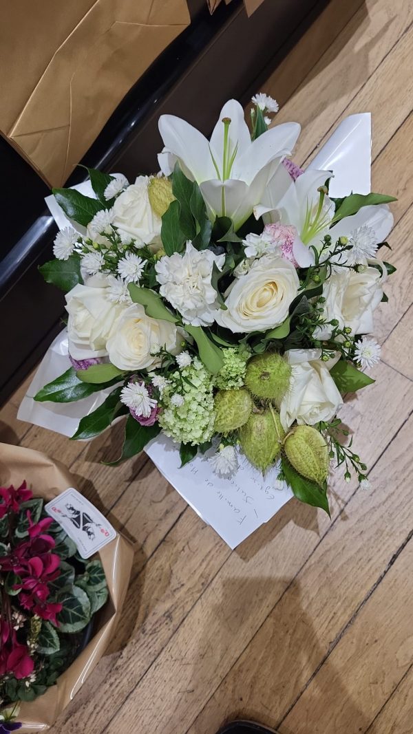 Bouquet rond en bulle